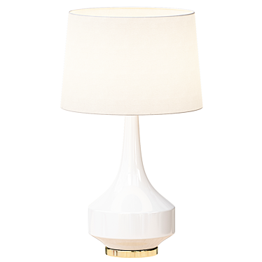 Modern White Table Lamp, Version 2013 3D model image 1 