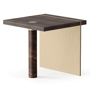 Lakewood Modern Square Side Table 3D model image 1 