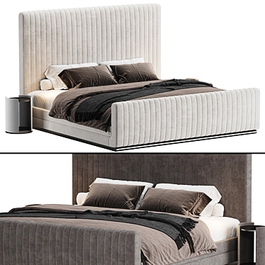 Luxury Hylan Bed Collection 3D model image 1 