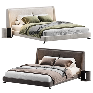Modern Luxury Spencar Bed Collection 3D model image 1 