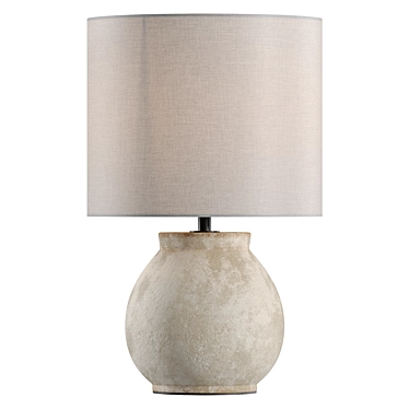 Modern Concrete Table Lamp 3D model image 1 