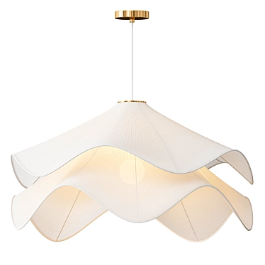 Modern Fabric Pendant Chandelier 3D model image 1 