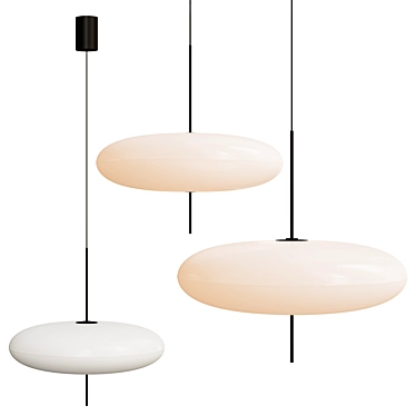 Elegant Model 2065 Pendant Light 3D model image 1 