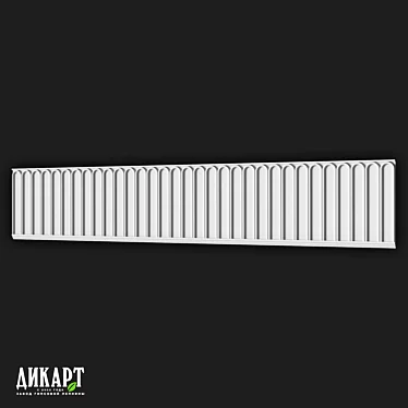 Gypsum Decor DIKART DF-298 420Hx20mm 3D model image 1 