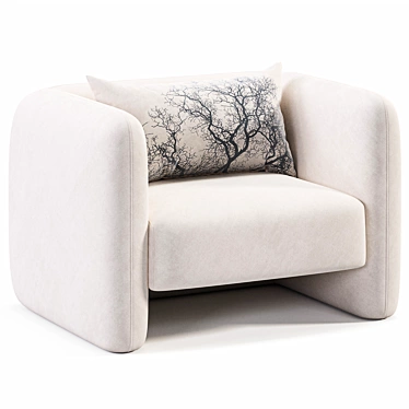 Modern Jacob Armchair: Sleek Design 3D model image 1 