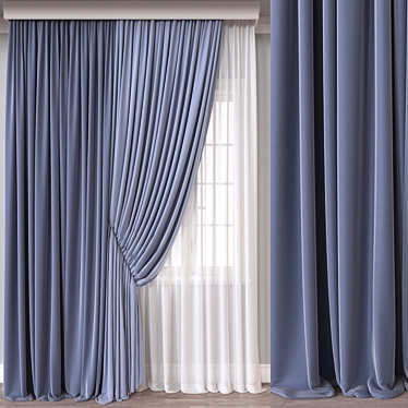 Versatile Curtain 3D Model 3D model image 1 