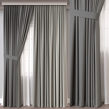 Versatile Curtain 3D Model 3D model image 1 