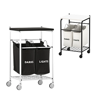 Laundry Cart for Easy Transport 3D model image 1 