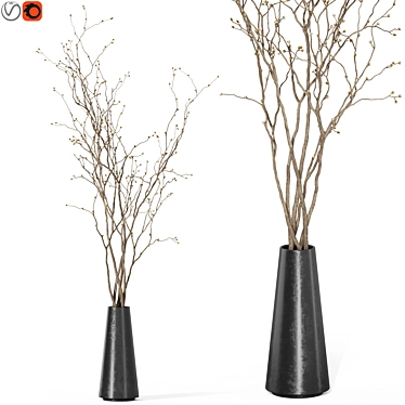 Elegant Branch Home Decor Piece 3D model image 1 