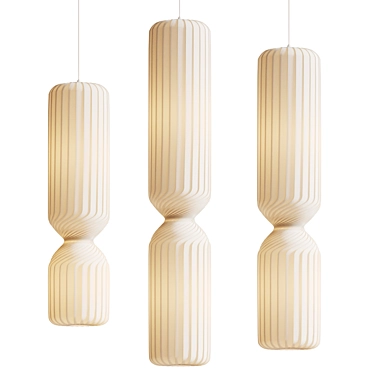 Glass Pendant Light TR41 3D model image 1 