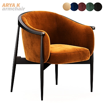 Modern Ergonomic Arya K Chair 3D model image 1 