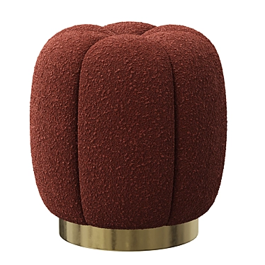 Eichholtz Orchanic Boucle Stool Ruby 3D model image 1 