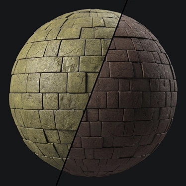 Decorative Slate Stone Wall Tile 3D model image 1 