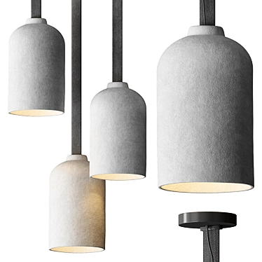 Sleek KORA Pendant Lamp 3D model image 1 