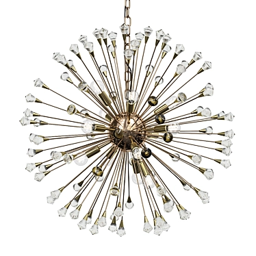 ImperiumLoft Gold Sparks Pendant Chandelier 3D model image 1 
