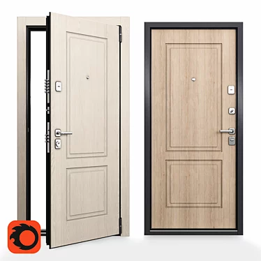 Ultimate Security and Comfort Door 3D model image 1 