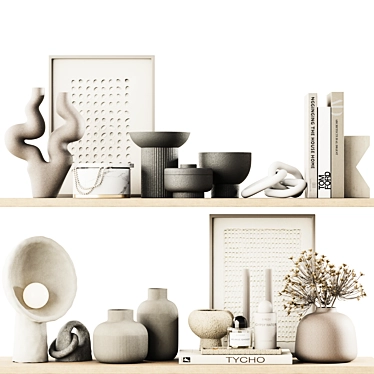  3D Decorative Set Collection 3D model image 1 