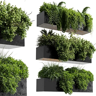 Corona Hanging Plant Vase Collection 3D model image 1 