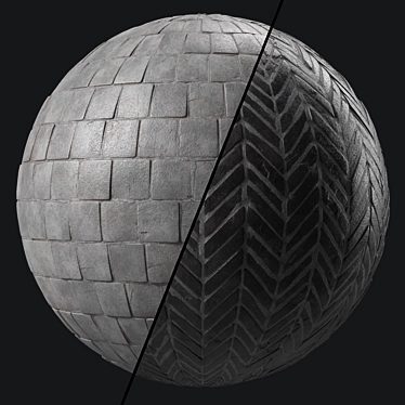 Artisan Slate 4k Pavement Texture 3D model image 1 