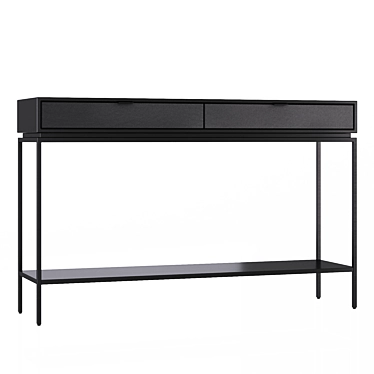 Réalto Metal & Leather Console 3D model image 1 