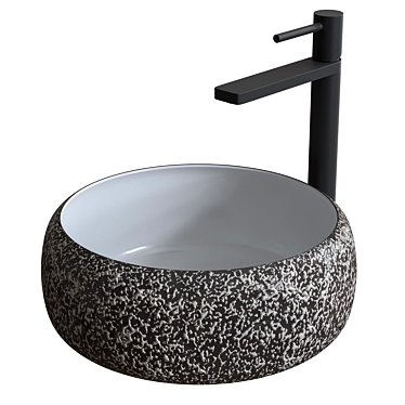 CeramaLux Wall-Mounted Sink 3D model image 1 