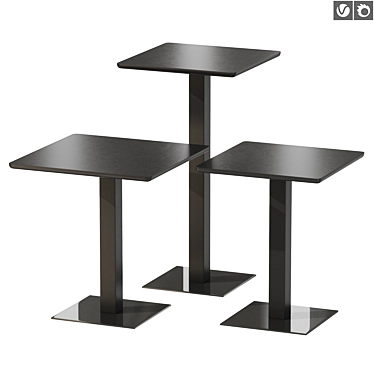 Modern Metal Dining Table: Sipa One 3D model image 1 