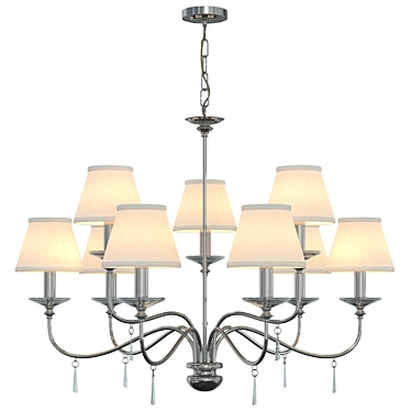 Elstead Lighting Polished Nickel Chandelier 3D model image 1 