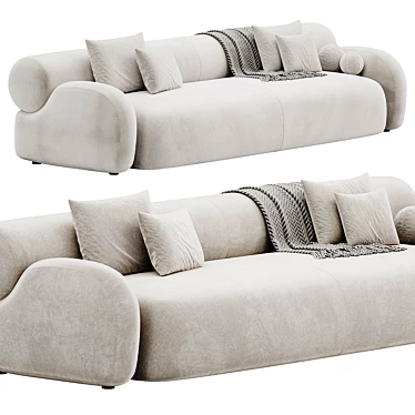 Luxury Modern Oscar Sofa Design 3D model image 1 