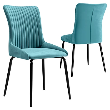 Modern Lado Chair in Green 3D model image 1 