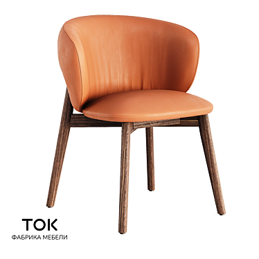 Baikal 2.0: Elegant Wood Chair 3D model image 1 