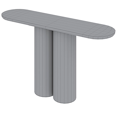 Sleek Quinn Console Table 3D model image 1 