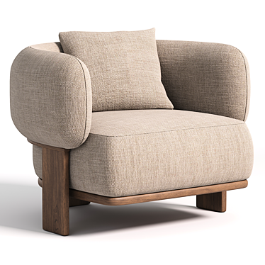 Modern Comfort Bol Armchair 3D model image 1 