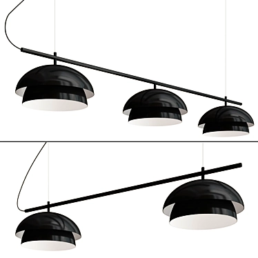 Linear Chandelier Bar Canopy Light 3D model image 1 