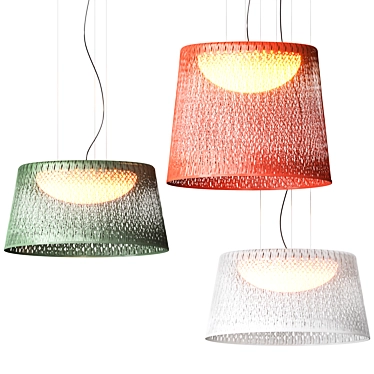 Elegant LED Pendant Lamp 3D model image 1 