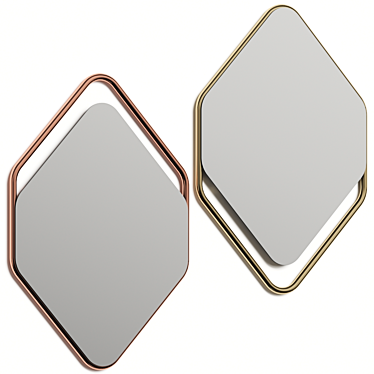 Italian Wall Mirror, Contemporary Design 3D model image 1 