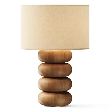 Modern Geometric Table Lamp 3D model image 1 