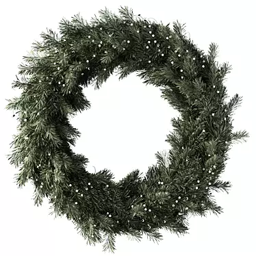 Festive Wreath Set of 4 3D model image 1 