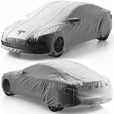 Urban Grey Tesla Model S Cover 3D model image 1 