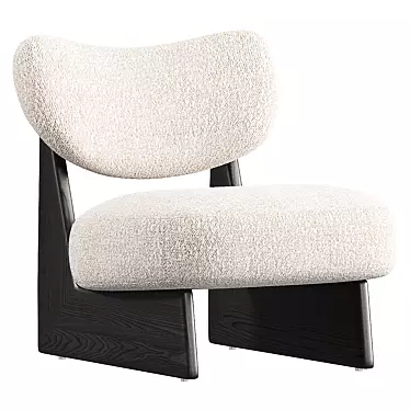 Luxury Solange Boucle Chair Model 3D model image 1 