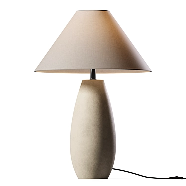 Elegant Ceramic Table Lamp 3D model image 1 