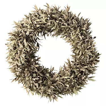 Rustic Wreath Set with 3D Formats 3D model image 1 