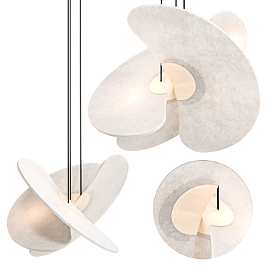 Sleek Levante Chandelier | Modern Lighting 3D model image 1 