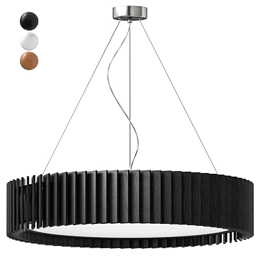 Pendant lamp WOODLED ROTOR Chandelier