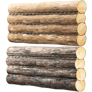 Log Kit 12: 3000x300 3D model image 1 