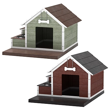 Dog house in Scandinavian style