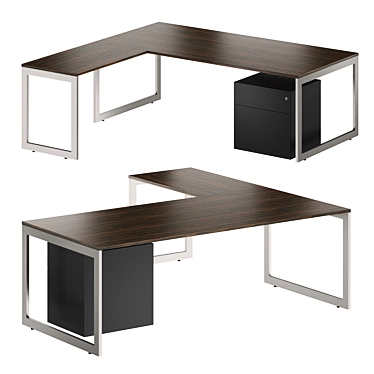 FORMA5 Vektor Executive Desk Set 3D model image 1 