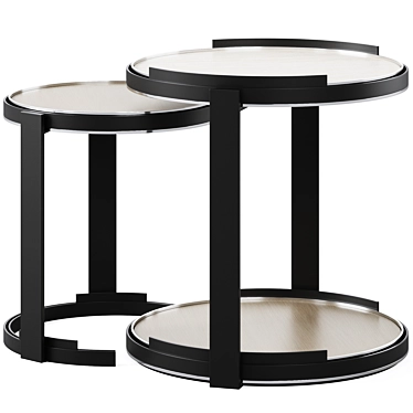 Modern Boulder Side Table Optimal 3D model image 1 