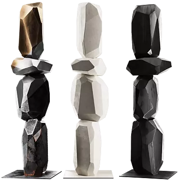 Totem Arik Levy Metal Sculpture 3D model image 1 