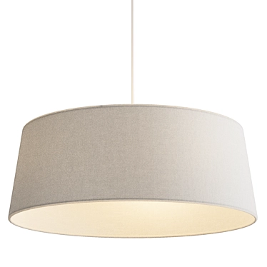 Contemporary Hotel Metal Pendant Light 3D model image 1 