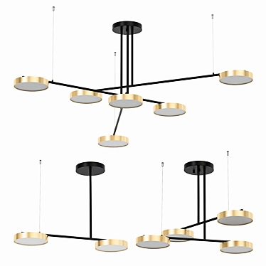 ImperiumLoft VISIO Pendant Chandelier 3D model image 1 